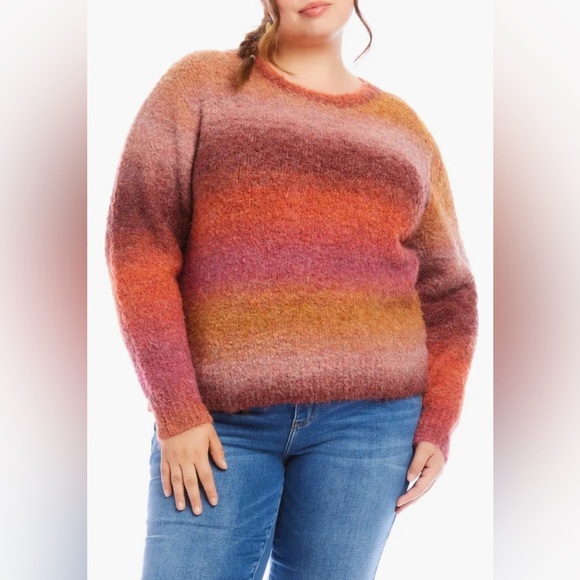 KAREN KANE Ombré Boucle Sweater - Picture 1 of 11